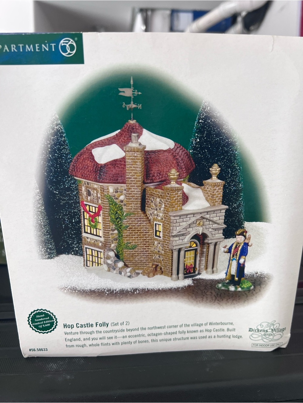 Department 56 Dickens' Village Hop Castle Folly Holiday Decoration - Brown & Red